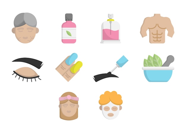 Ilustración de vector de plantilla de diseño de icono de belleza