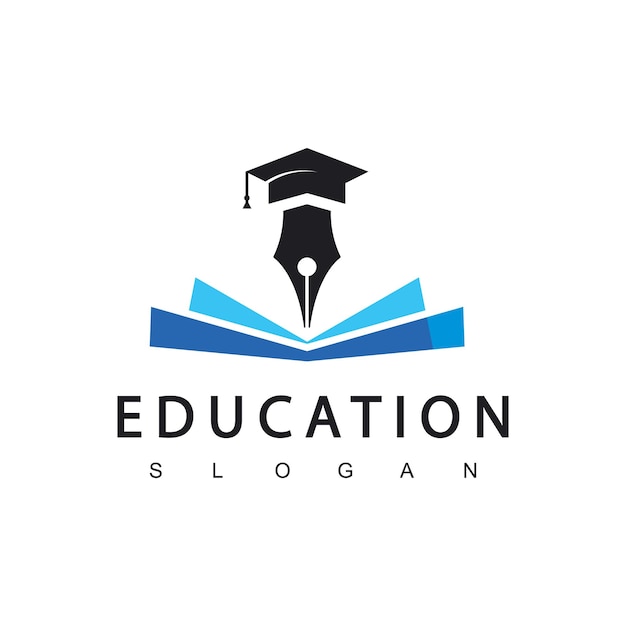 Ilustración de Vector de plantilla de diseño de logotipo de educación