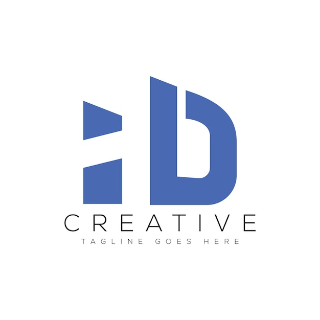 Ilustración de vector de plantilla de diseño de logotipo HD de letra