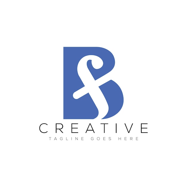 Ilustración de vector de plantilla de diseño de logotipo letra BF
