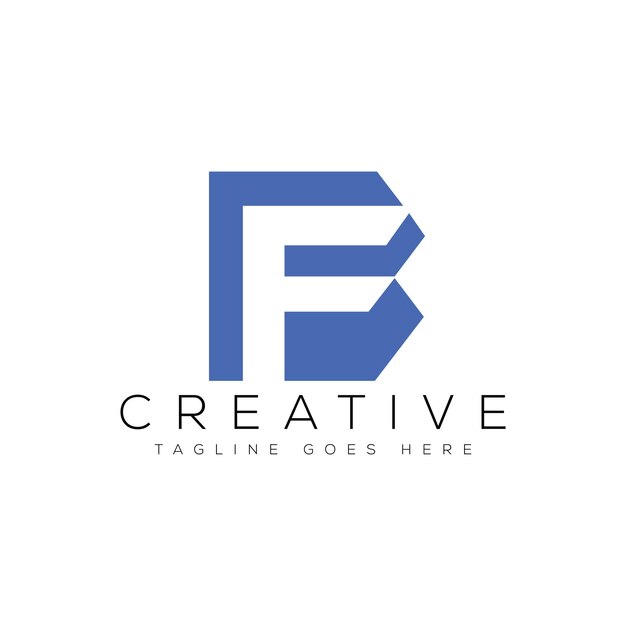 Ilustración de vector de plantilla de diseño de logotipo letra BF