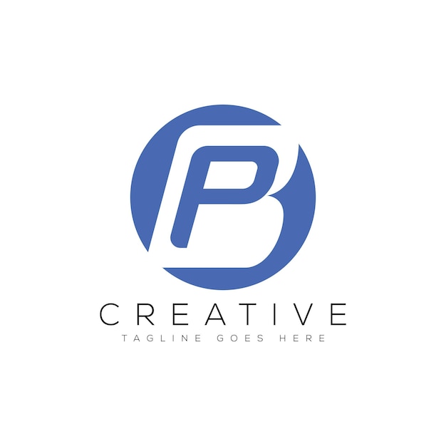 Ilustración de vector de plantilla de diseño de logotipo de letra BP