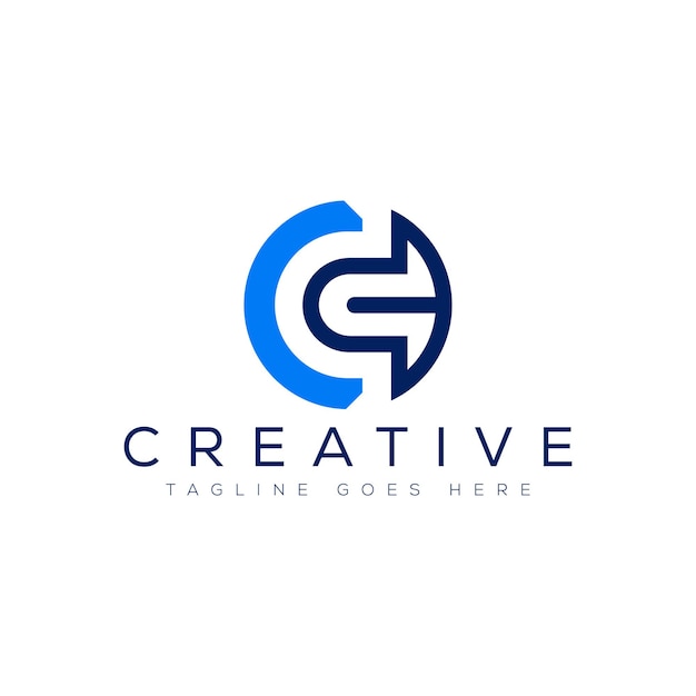 Ilustración de vector de plantilla de diseño de logotipo de letra C