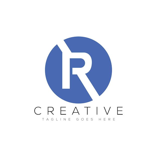 Ilustración de vector de plantilla de diseño de logotipo letra R