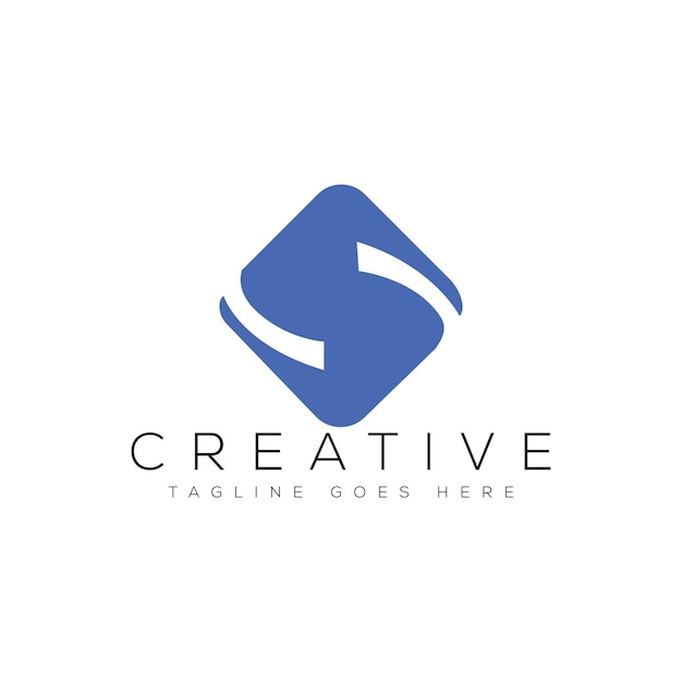 Ilustración de vector de plantilla de diseño de logotipo de letra S