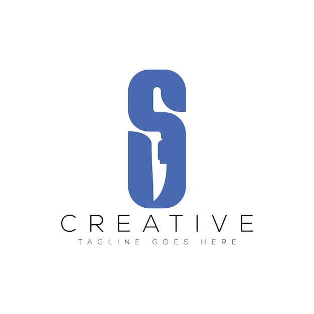 Ilustración de vector de plantilla de diseño de logotipo de letra S