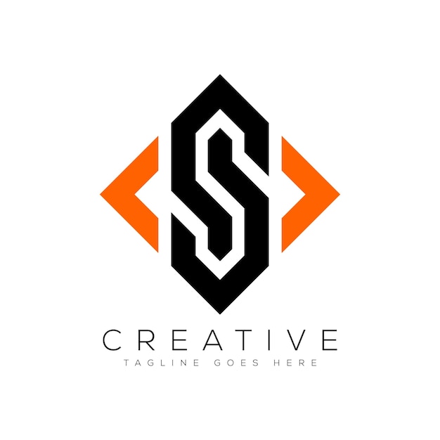 Ilustración de vector de plantilla de diseño de logotipo de letra S