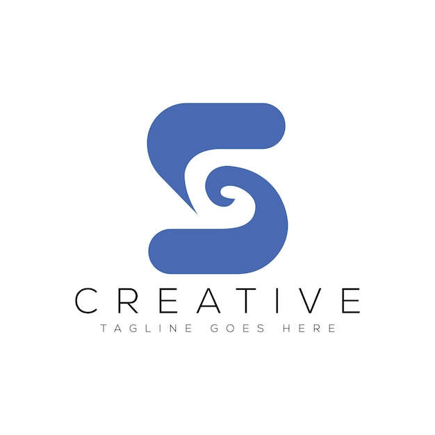 Ilustración de vector de plantilla de diseño de logotipo de letra SG