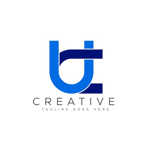 Ilustración de vector de plantilla de diseño de logotipo de letra UC