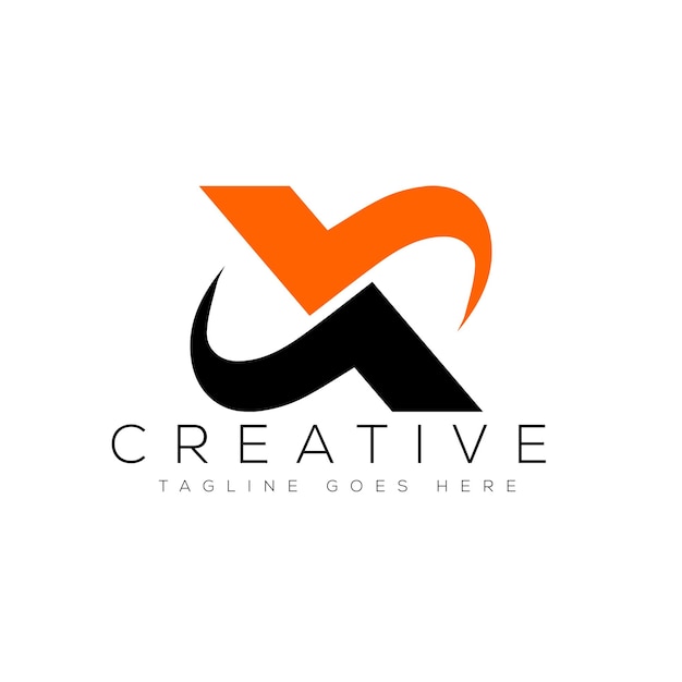 Ilustración de vector de plantilla de diseño de logotipo letra X