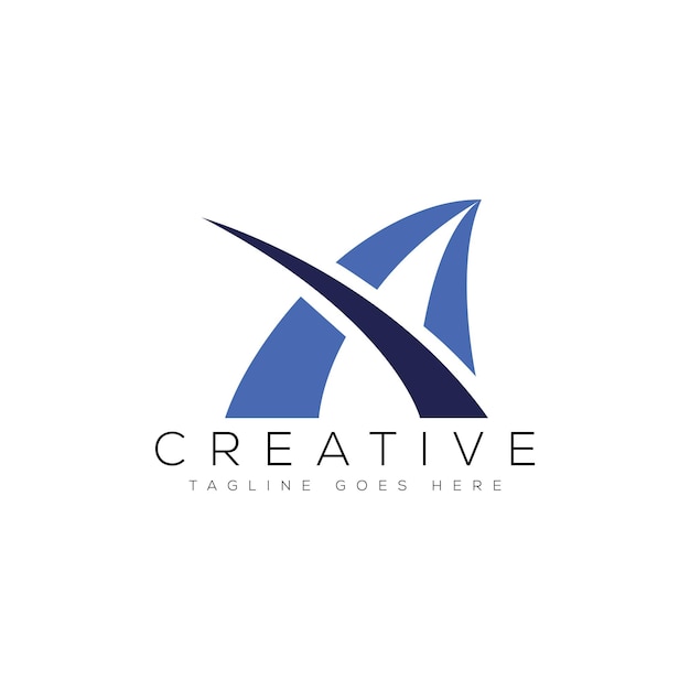 Ilustración de vector de plantilla de diseño de logotipo de letra A