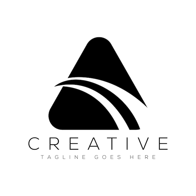 Ilustración de vector de plantilla de diseño de logotipo de letra A