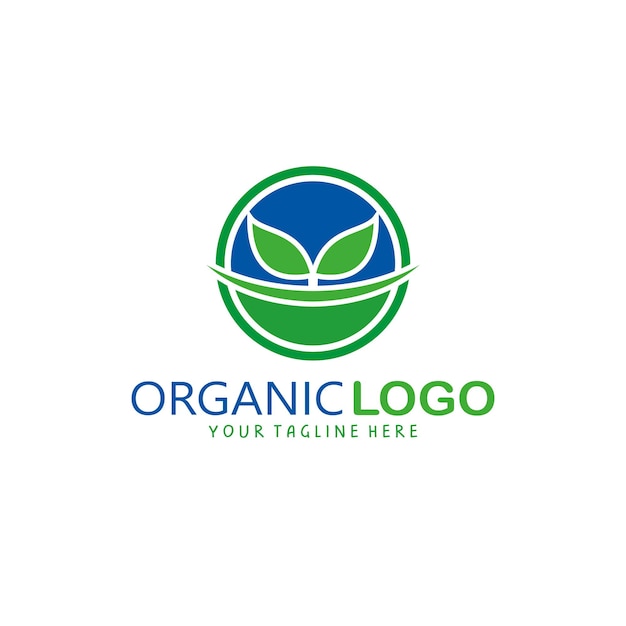 Ilustración de vector de plantilla de diseño de logotipo orgánico