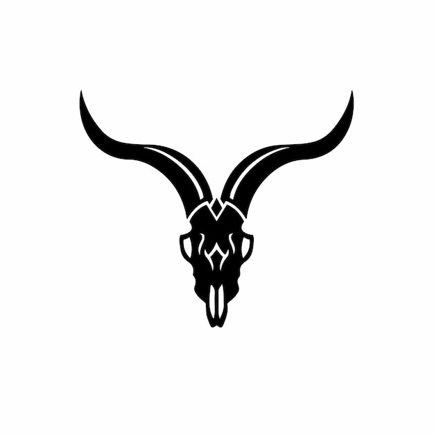 Ilustración de vector de plantilla de diseño de tatuaje de logotipo de símbolo de carnero