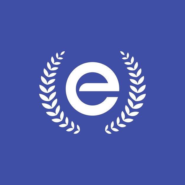Ilustración de vector de plantilla de elemento de diseño de icono de logotipo de letra E