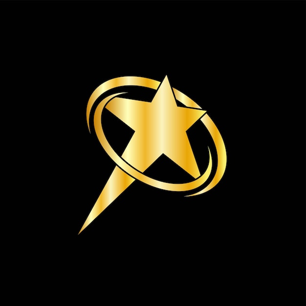 Ilustración de vector de plantilla de icono de estrella
