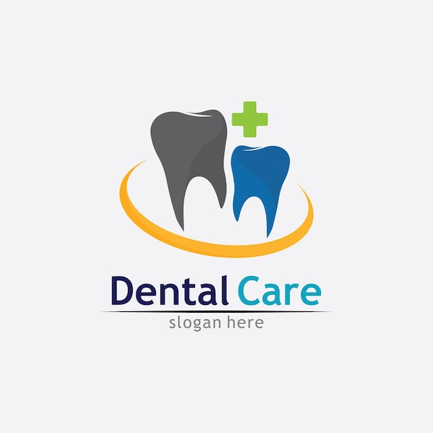 Ilustración de vector de plantilla de logotipo dental