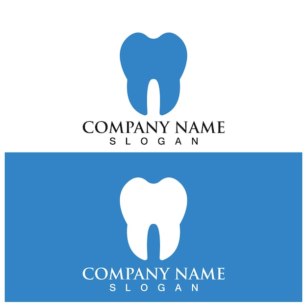 Ilustración de vector de plantilla de logotipo dental