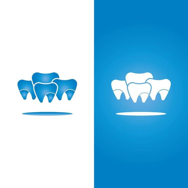 Ilustración de vector de plantilla de logotipo dental