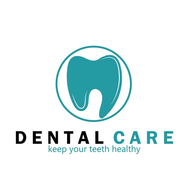 Ilustración de vector de plantilla de logotipo dental