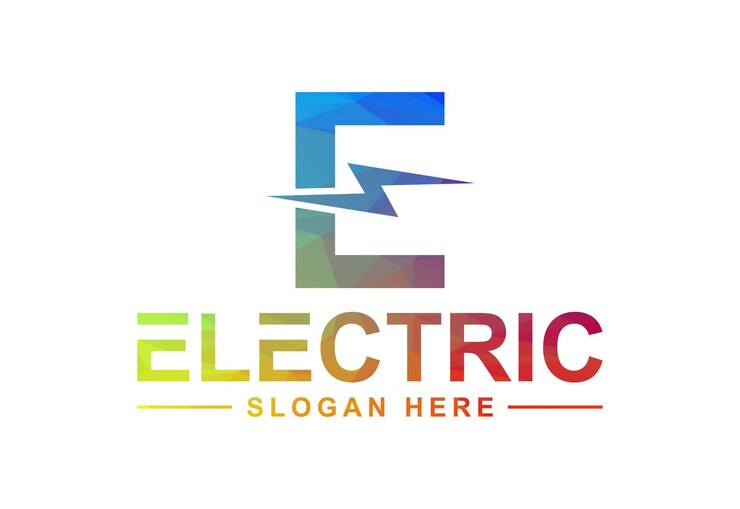 Vector ilustración de vector de plantilla de logotipo de diseño de perno de trueno de perno de iluminación de logotipo low poly y eléctrico