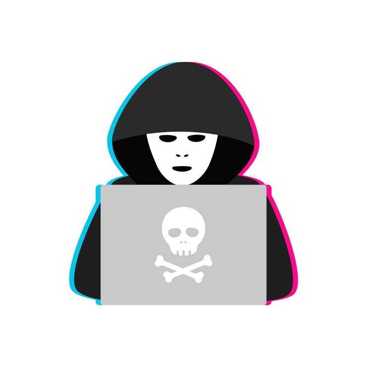 Vector ilustración de vector de plantilla de logotipo de hacker