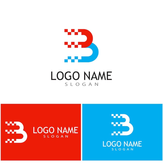 Ilustración de vector de plantilla de logotipo de letra B