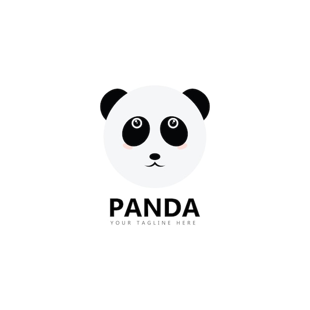 Ilustración de vector de plantilla de logotipo de panda