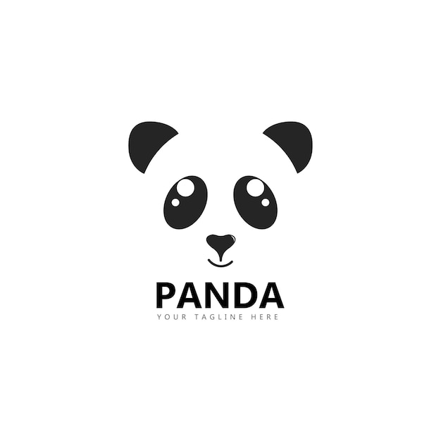 Ilustración de vector de plantilla de logotipo de panda