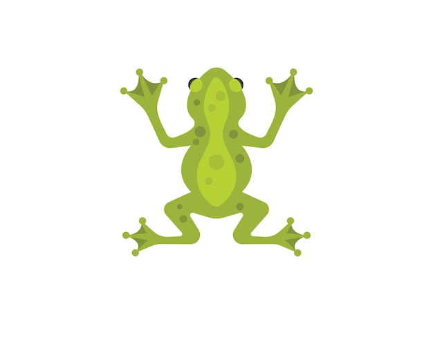 Ilustración de vector de plantilla de logotipo de rana