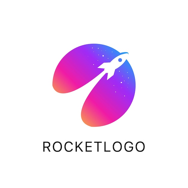 ilustración de vector de plantilla de vector de icono de logotipo de cohete