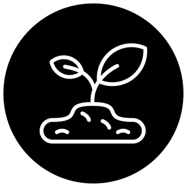 Ilustración del vector de las plántulas