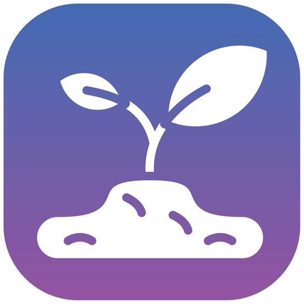 Ilustración del vector de las plántulas