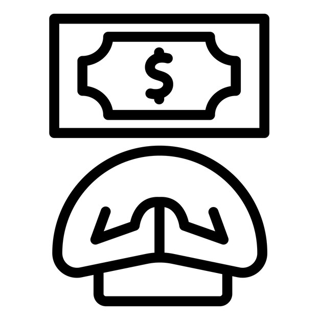 Ilustración del vector del político corrupto