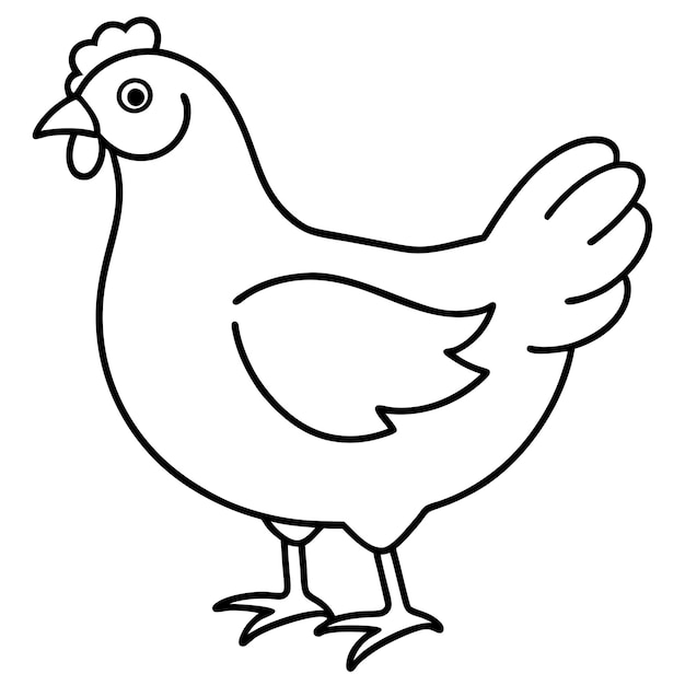 Ilustración de vector de pollo
