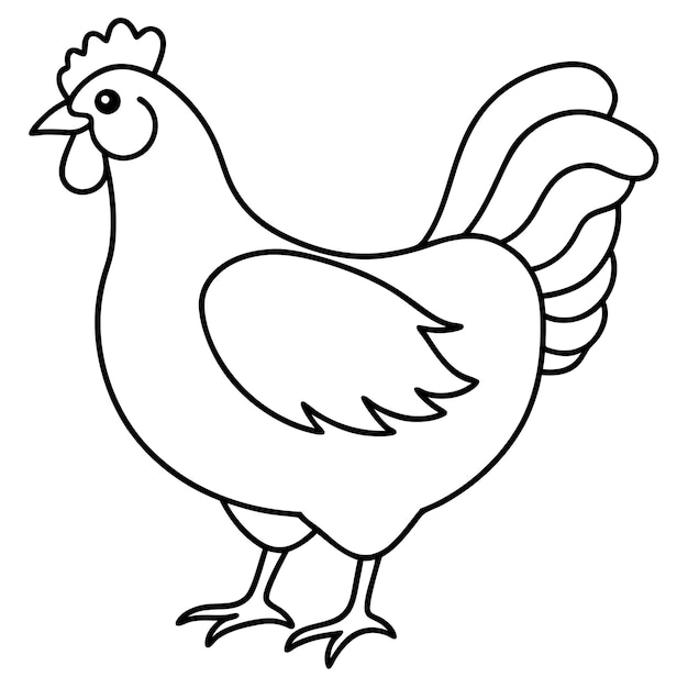 Ilustración de vector de pollo