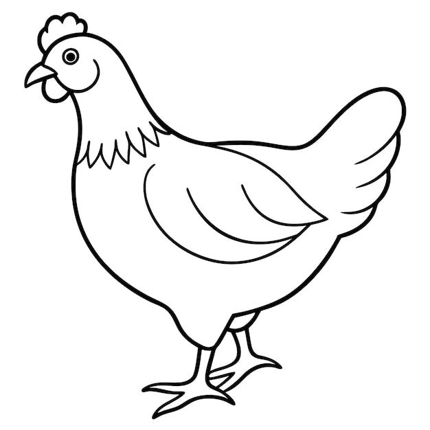 Ilustración de vector de pollo