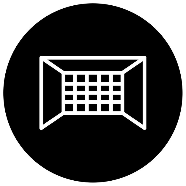 Ilustración del vector del poste de la meta