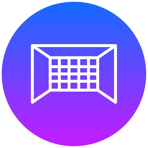 Ilustración del vector del poste de la meta