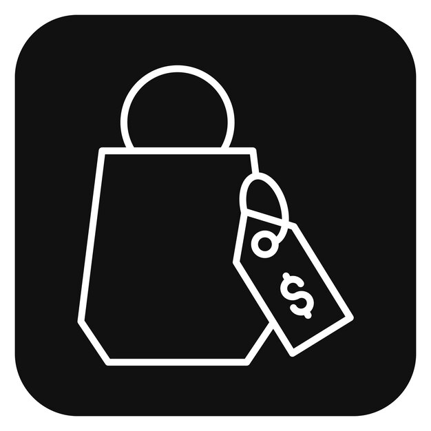 Ilustración del vector de precios de las compras
