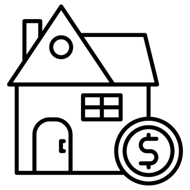 Ilustración del vector de préstamos para la vivienda