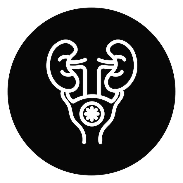 Ilustración del vector de la próstata