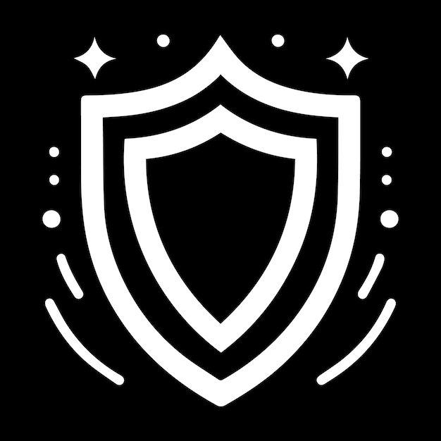 Ilustración del vector de protección del escudo