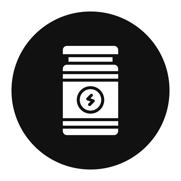 Ilustración del vector de la proteína en polvo
