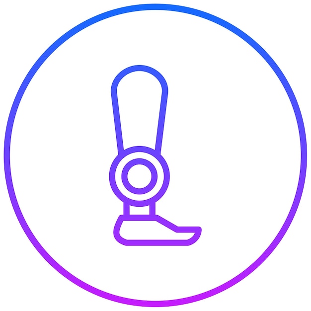 Ilustración del vector de la prótesis
