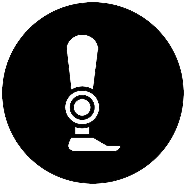 Ilustración del vector de la prótesis
