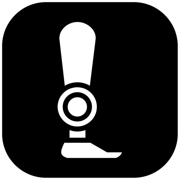 Ilustración del vector de la prótesis