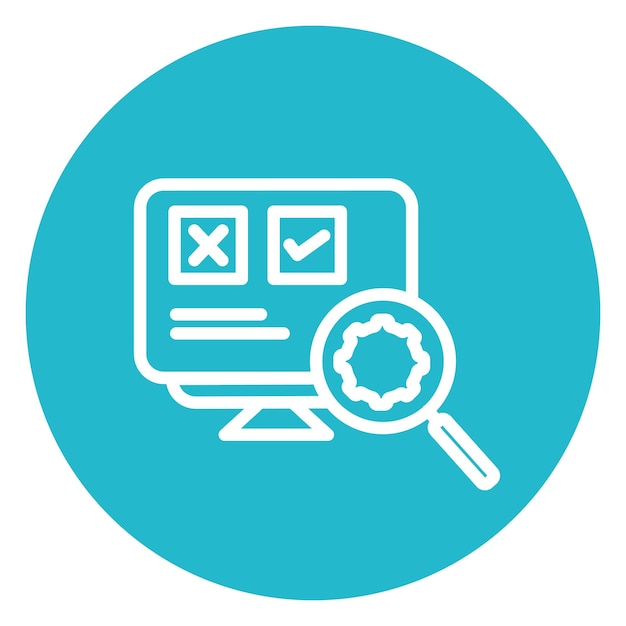 Ilustración del vector de prueba funcional