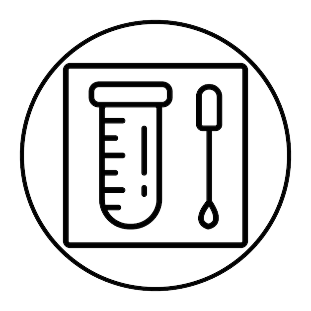 Ilustración del vector de prueba del hisopo