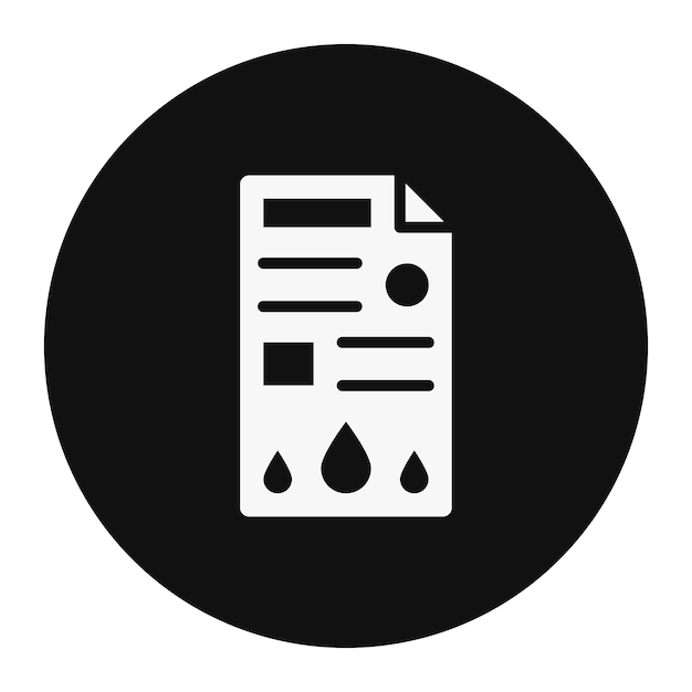 Ilustración del vector de la prueba de sangre